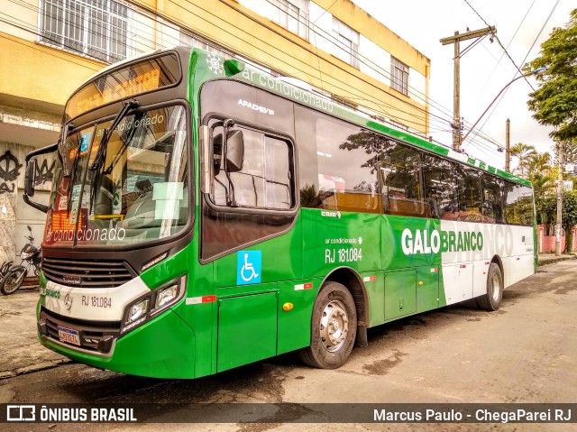 Viação Galo Branco RJ 181.084 na cidade de São Gonçalo, Rio de Janeiro, Brasil, por Marcus Paulo - ChegaParei RJ. Número da foto: #6948429.