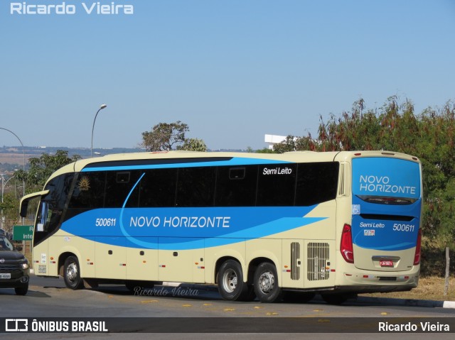 Viação Novo Horizonte 500611 na cidade de Brasília, Distrito Federal, Brasil, por Ricardo Vieira. Número da foto: #6948267.