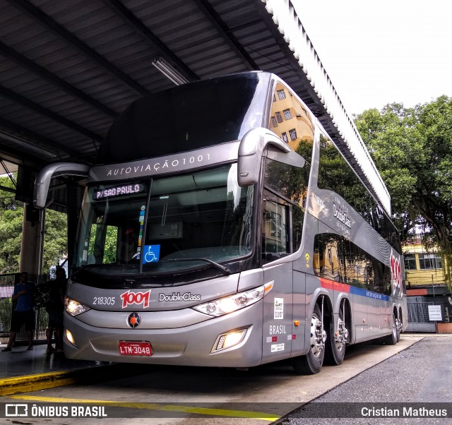 Auto Viação 1001 218305 na cidade de Niterói, Rio de Janeiro, Brasil, por Cristian Matheus. Número da foto: #6949330.