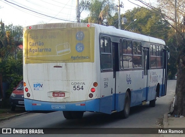 Empresa de Transporte Coletivo Viamão 554 na cidade de Viamão, Rio Grande do Sul, Brasil, por Max Ramos. ID da foto: 6948437.