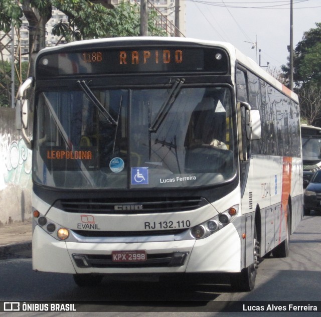 Evanil Transportes e Turismo RJ 132.110 na cidade de Nova Iguaçu, Rio de Janeiro, Brasil, por Lucas Alves Ferreira. ID da foto: 6952474.