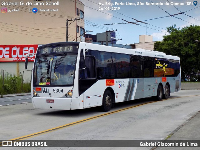 Metra - Sistema Metropolitano de Transporte 5304 na cidade de São Bernardo do Campo, São Paulo, Brasil, por Gabriel Giacomin de Lima. Número da foto: #6952952.