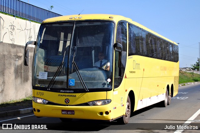 Viação Itapemirim 8709 na cidade de Campinas, São Paulo, Brasil, por Julio Medeiros. Número da foto: #6952992.