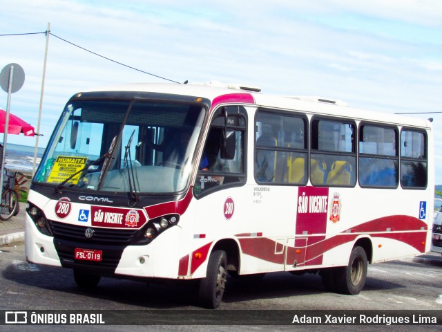 Transporte Alternativo de São Vicente 280 na cidade de São Vicente, São Paulo, Brasil, por Adam Xavier Rodrigues Lima. ID da foto: 6952885.