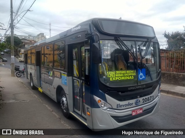 Viação Progresso 20871 na cidade de Belo Horizonte, Minas Gerais, Brasil, por Hugo Henrique de Figueiredo. ID da foto: 6951192.