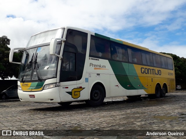 Empresa Gontijo de Transportes 12390 na cidade de Vitória da Conquista, Bahia, Brasil, por Anderson Queiroz. ID da foto: 6952893.