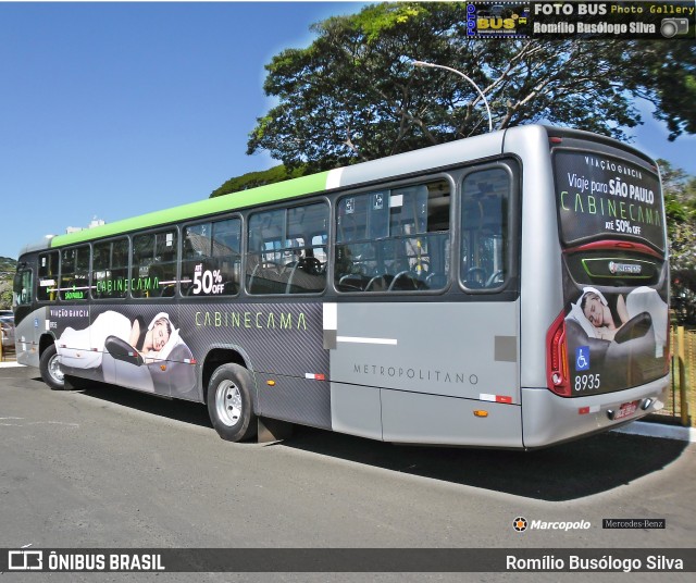 Viação Garcia 8935 na cidade de Rolândia, Paraná, Brasil, por Romílio Busólogo Silva . ID da foto: 6953174.