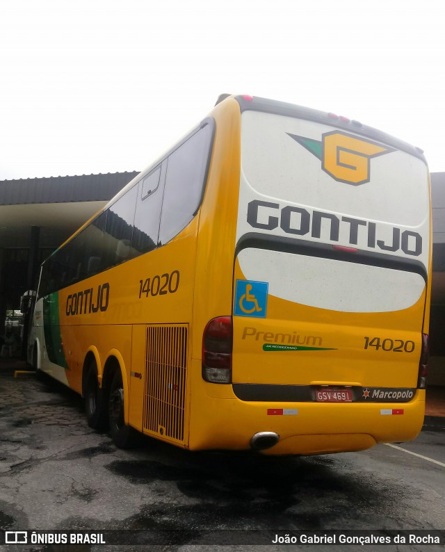 Empresa Gontijo de Transportes 14020 na cidade de Vitória da Conquista, Bahia, Brasil, por João Gabriel Gonçalves da Rocha. ID da foto: 6952674.