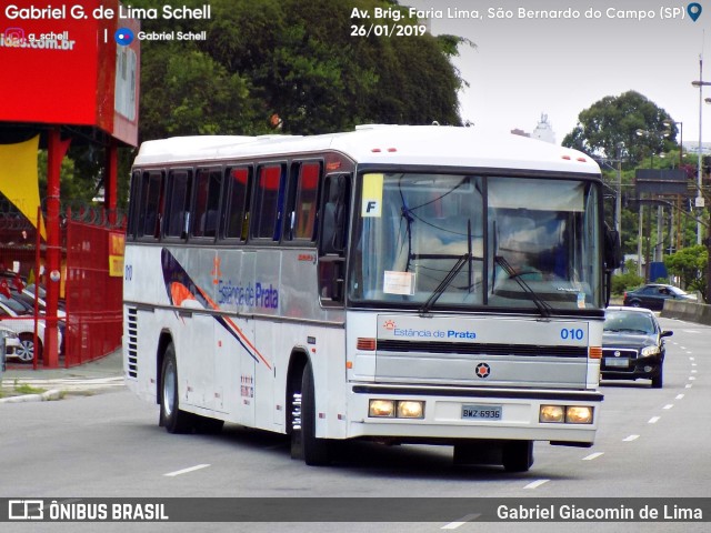 Transportes e Turismo Estância de Prata 010 na cidade de São Bernardo do Campo, São Paulo, Brasil, por Gabriel Giacomin de Lima. ID da foto: 6953025.