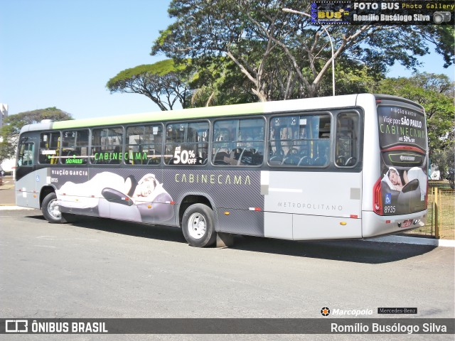 Viação Garcia 8935 na cidade de Rolândia, Paraná, Brasil, por Romílio Busólogo Silva . ID da foto: 6953111.