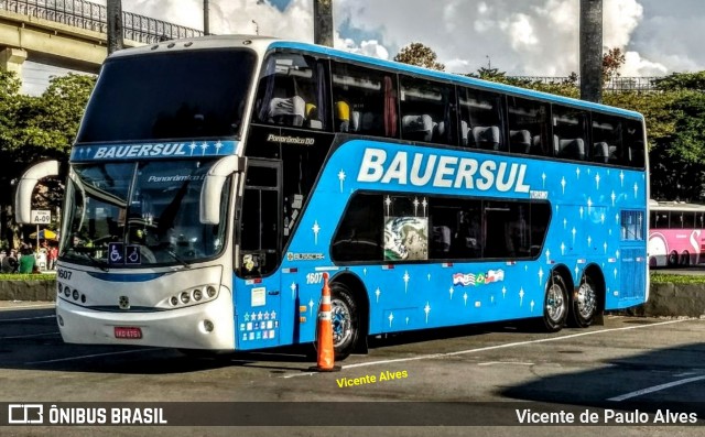 Bauersul Turismo 1607 na cidade de Aparecida, São Paulo, Brasil, por Vicente de Paulo Alves. Número da foto: #6951721.