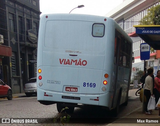 Empresa de Transporte Coletivo Viamão 8169 na cidade de Viamão, Rio Grande do Sul, Brasil, por Max Ramos. ID da foto: 6953983.