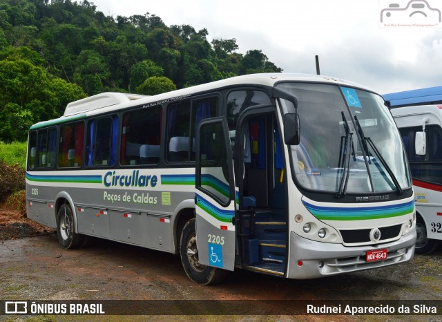 Auto Omnibus Circullare 2205 na cidade de Guararema, São Paulo, Brasil, por Rudnei Aparecido da Silva. ID da foto: 6959087.