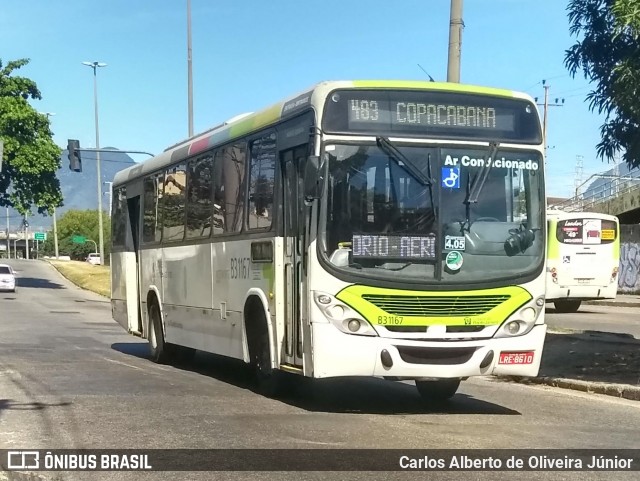 Viação VG B31167 na cidade de Rio de Janeiro, Rio de Janeiro, Brasil, por Carlos Alberto de Oliveira Júnior. ID da foto: 6958365.