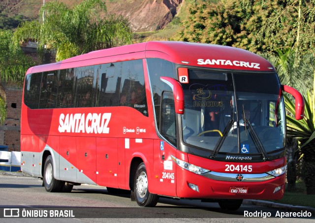 Viação Santa Cruz 204145 na cidade de Aparecida, São Paulo, Brasil, por Rodrigo  Aparecido. ID da foto: 6958543.