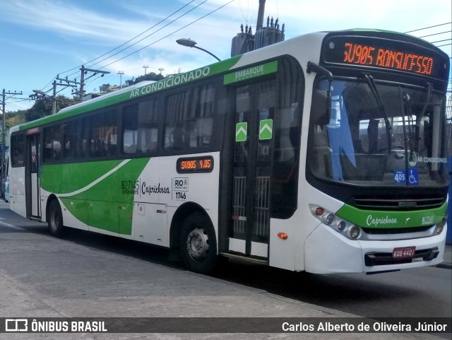 Caprichosa Auto Ônibus B27145 na cidade de Rio de Janeiro, Rio de Janeiro, Brasil, por Carlos Alberto de Oliveira Júnior. ID da foto: 6958379.