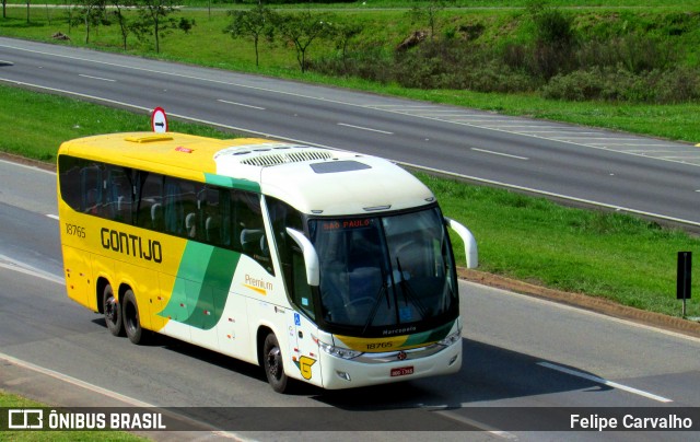 Empresa Gontijo de Transportes 18765 na cidade de Atibaia, São Paulo, Brasil, por Felipe Carvalho. ID da foto: 7023616.