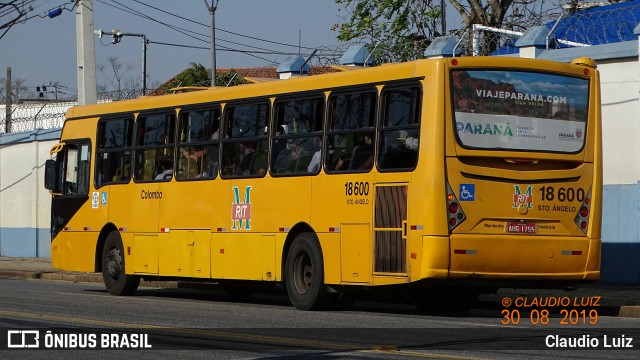 Viação Santo Ângelo 18600 na cidade de Curitiba, Paraná, Brasil, por Claudio Luiz. Número da foto: #7021551.