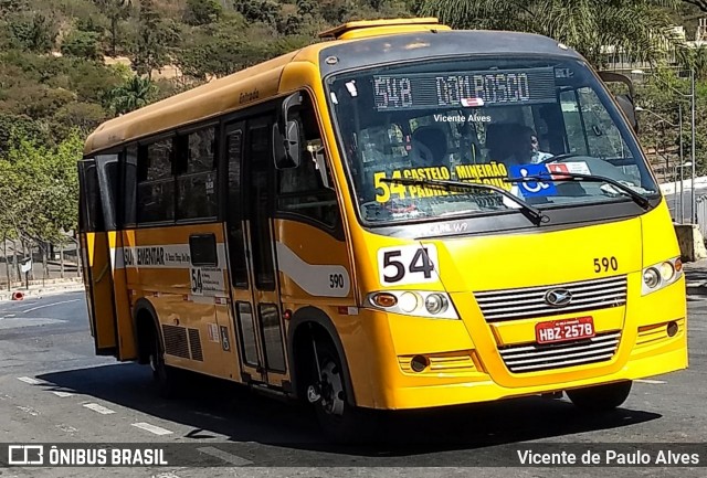 Transporte Suplementar de Belo Horizonte 590 na cidade de Belo Horizonte, Minas Gerais, Brasil, por Vicente de Paulo Alves. ID da foto: 7022461.