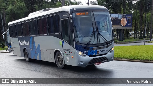 Transtusa - Transporte e Turismo Santo Antônio 104 na cidade de Joinville, Santa Catarina, Brasil, por Vinicius Petris. ID da foto: 7047435.