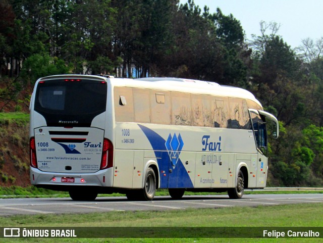 Favi Auto Viação 1008 na cidade de Atibaia, São Paulo, Brasil, por Felipe Carvalho. ID da foto: 7046904.