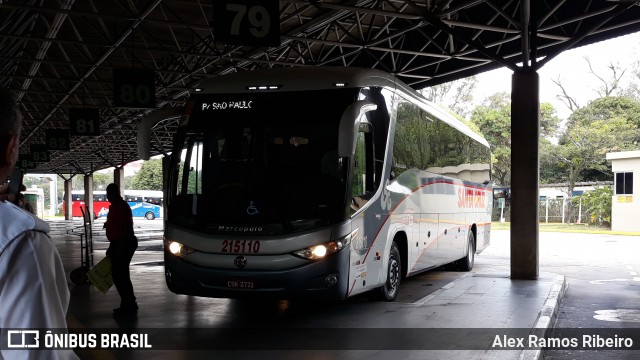 Viação Santa Cruz 215110 na cidade de São Paulo, São Paulo, Brasil, por Alex Ramos Ribeiro. ID da foto: 7049311.