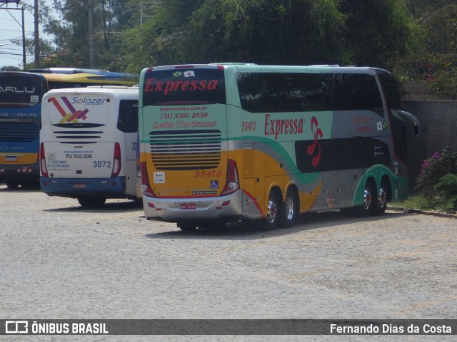 Expressa Turismo 55470 na cidade de São João da Barra, Rio de Janeiro, Brasil, por Fernando Dias da Costa. ID da foto: 7048085.