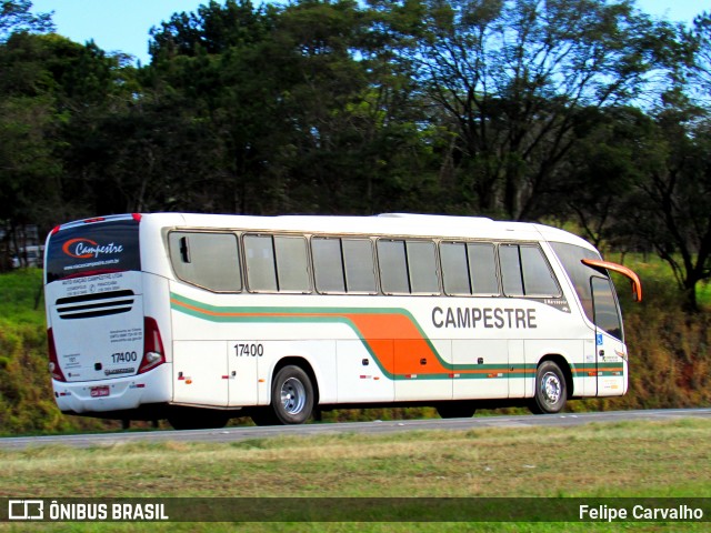 Viação Campestre 17400 na cidade de Atibaia, São Paulo, Brasil, por Felipe Carvalho. Número da foto: #7046887.