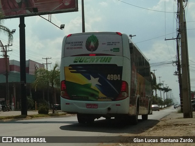 Eucatur - Empresa União Cascavel de Transportes e Turismo 4904 na cidade de Ji-Paraná, Rondônia, Brasil, por Gian Lucas  Santana Zardo. Número da foto: #7048183.