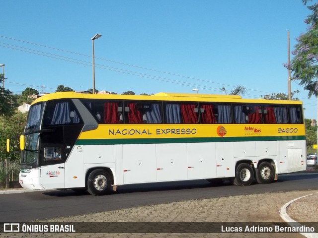 Nacional Expresso 94600 na cidade de Bauru, São Paulo, Brasil, por Lucas Adriano Bernardino. Número da foto: #7049197.