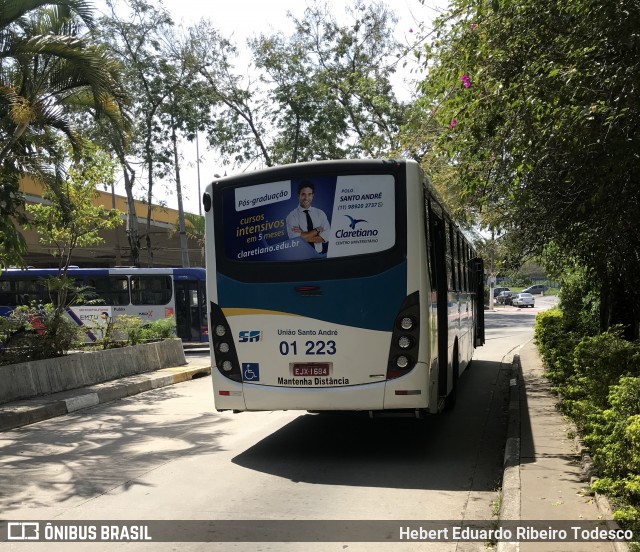 Viação Curuçá 01 223 na cidade de Santo André, São Paulo, Brasil, por Hebert Eduardo Ribeiro Todesco. Número da foto: #7052017.