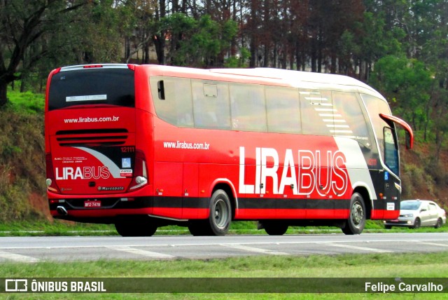 Lirabus 12111 na cidade de Atibaia, São Paulo, Brasil, por Felipe Carvalho. Número da foto: #7052065.