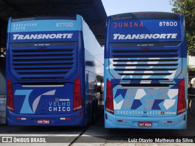 Transnorte - Transporte e Turismo Norte de Minas 87800 na cidade de Belo Horizonte, Minas Gerais, Brasil, por Luiz Otavio Matheus da Silva. ID da foto: 7050940.