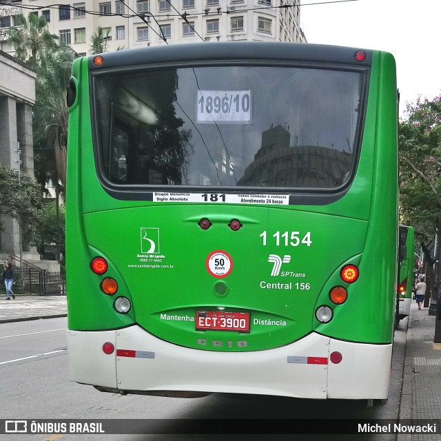 Viação Santa Brígida 1 1154 na cidade de São Paulo, São Paulo, Brasil, por Michel Nowacki. Número da foto: #7050466.