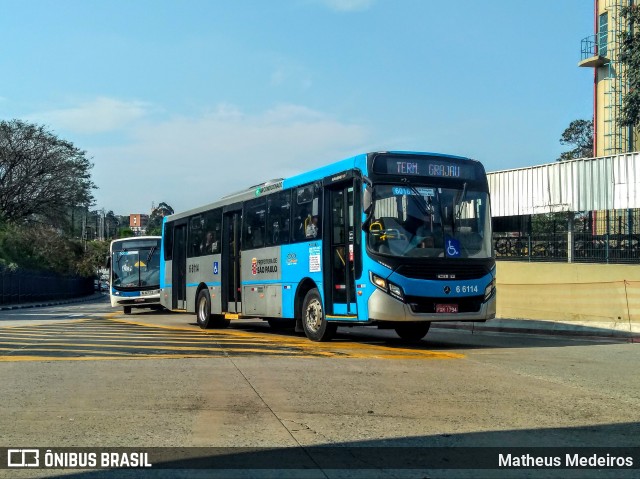 Transwolff Transportes e Turismo 6 6114 na cidade de São Paulo, São Paulo, Brasil, por Matheus Medeiros. ID da foto: 7050724.