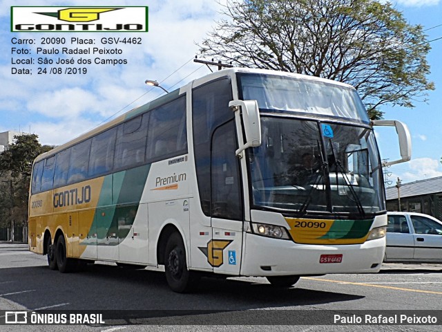 Empresa Gontijo de Transportes 20090 na cidade de São José dos Campos, São Paulo, Brasil, por Paulo Rafael Peixoto. ID da foto: 7051427.