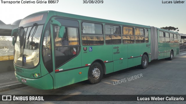 Transporte Coletivo Glória BB617 na cidade de Curitiba, Paraná, Brasil, por Lucas Weber Calizario. Número da foto: #7052509.