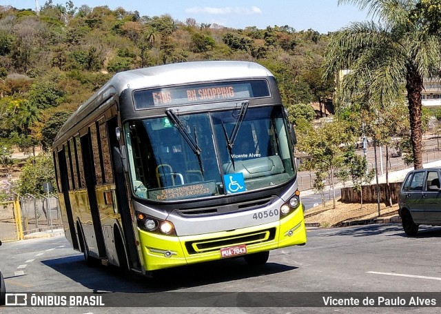 Urca Auto Ônibus 40560 na cidade de Belo Horizonte, Minas Gerais, Brasil, por Vicente de Paulo Alves. ID da foto: 7051041.