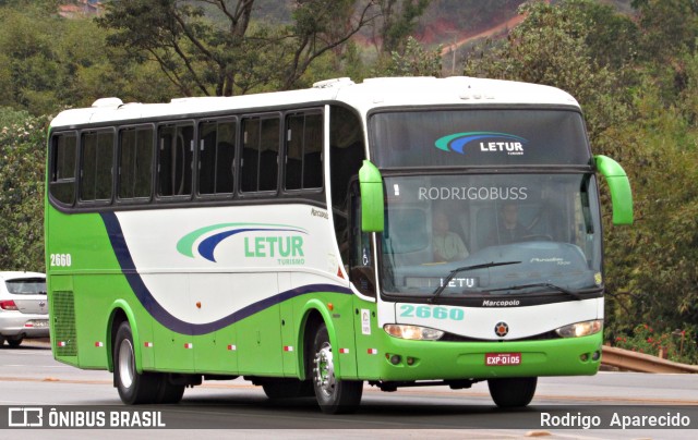 Letur Turismo 2660 na cidade de Congonhas, Minas Gerais, Brasil, por Rodrigo  Aparecido. ID da foto: 7051788.