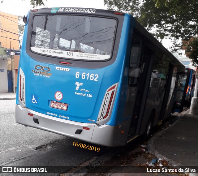 Transwolff Transportes e Turismo 6 6162 na cidade de São Paulo, São Paulo, Brasil, por Lucas Santos da Silva. ID da foto: 7053114.