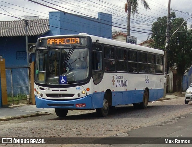 Empresa de Transporte Coletivo Viamão 531 na cidade de Viamão, Rio Grande do Sul, Brasil, por Max Ramos. ID da foto: 7054081.