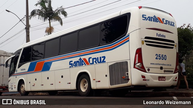 VUSC - Viação União Santa Cruz 2550 na cidade de Três Passos, Rio Grande do Sul, Brasil, por Leonardo Weizemann. Número da foto: #7052941.