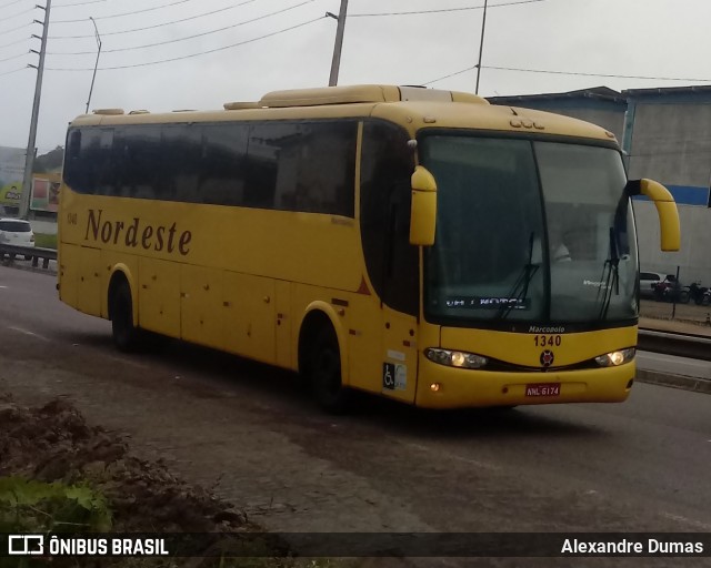 Viação Nordeste 1340 na cidade de Bayeux, Paraíba, Brasil, por Alexandre Dumas. ID da foto: 7054359.