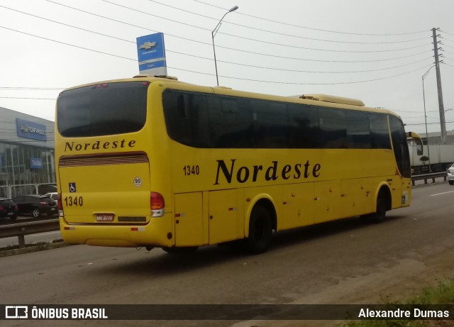 Viação Nordeste 1340 na cidade de Bayeux, Paraíba, Brasil, por Alexandre Dumas. ID da foto: 7054365.