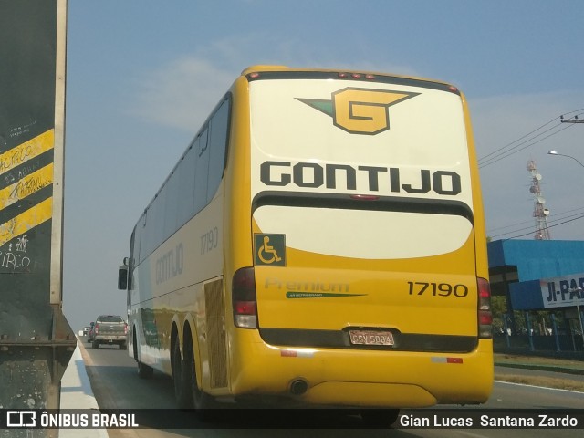 Empresa Gontijo de Transportes 17190 na cidade de Ji-Paraná, Rondônia, Brasil, por Gian Lucas  Santana Zardo. ID da foto: 7052943.