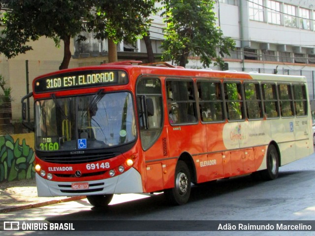 Viação Santa Edwiges 69148 na cidade de Contagem, Minas Gerais, Brasil, por Adão Raimundo Marcelino. ID da foto: 7054877.