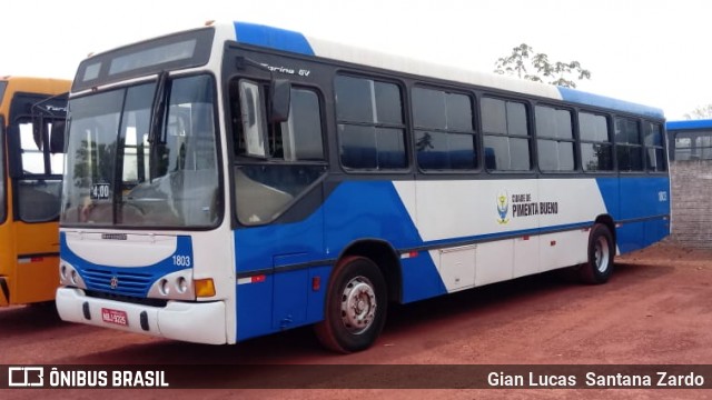 Transpaim Transportes 1803 na cidade de Pimenta Bueno, Rondônia, Brasil, por Gian Lucas  Santana Zardo. ID da foto: 7055003.