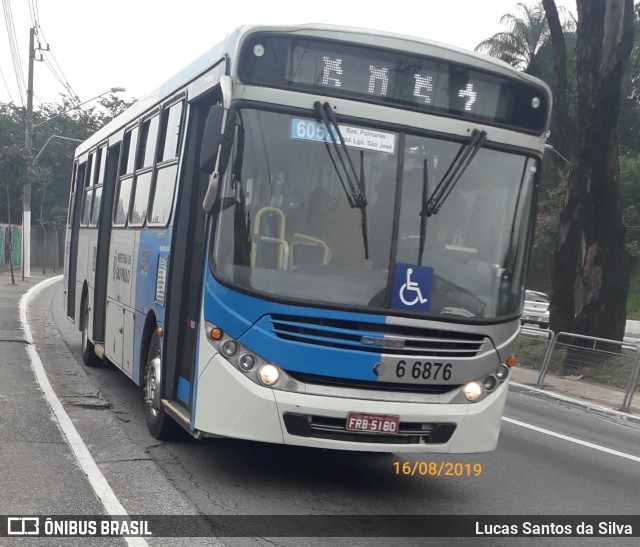 Transwolff Transportes e Turismo 6 6876 na cidade de São Paulo, São Paulo, Brasil, por Lucas Santos da Silva. Número da foto: #7053107.