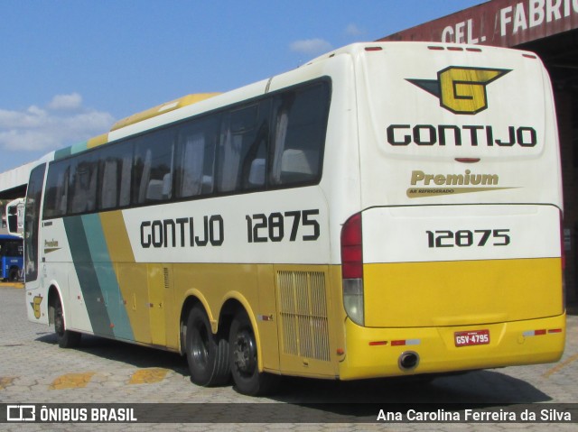 Empresa Gontijo de Transportes 12875 na cidade de Coronel Fabriciano, Minas Gerais, Brasil, por Ana Carolina Ferreira da Silva. ID da foto: 7057178.