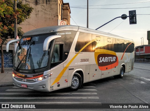 Saritur - Santa Rita Transporte Urbano e Rodoviário 30600 na cidade de Belo Horizonte, Minas Gerais, Brasil, por Vicente de Paulo Alves. ID da foto: 7057158.